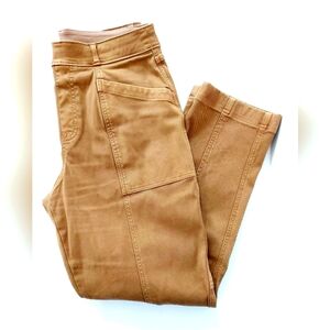 SPANX Stretch Twill Straight Leg‎ Acorn Brown size Large #20399R